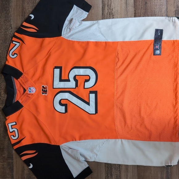 Nike On-Field Cincinnati Bengals NFL Authentic Jersey-Bernard 25 - Picture 1 of 13